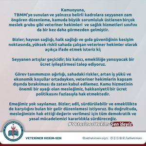 Seyyanen Zam? Veteriner Hekimleri ve Sağlık Hizmetleri Sınıfı Bir Kez Daha Görmezden gelindi!