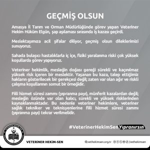 Meslektaşımıza acil şifalar diliyor, geçmiş olsun dileklerimizi sunuyoruz.