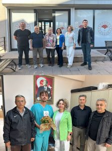 Bandırma’da Brusella pozitif meslektaşlarımızla bir araya gelerek geçmiş olsun dileklerini ilettik.